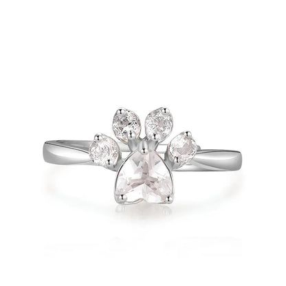 Paw Divine Quartz Ring