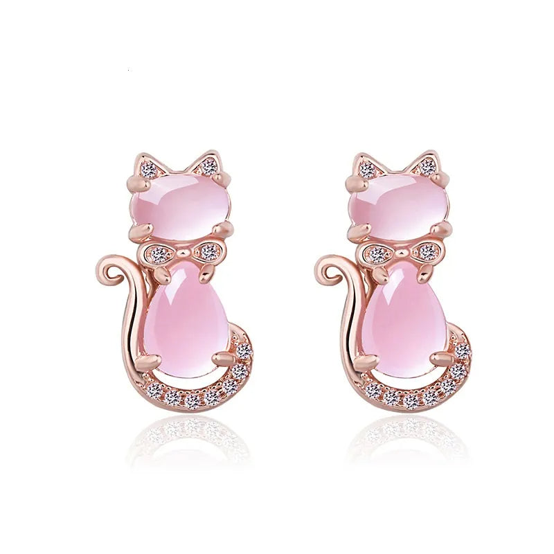 Cat Divine Quartz Earring