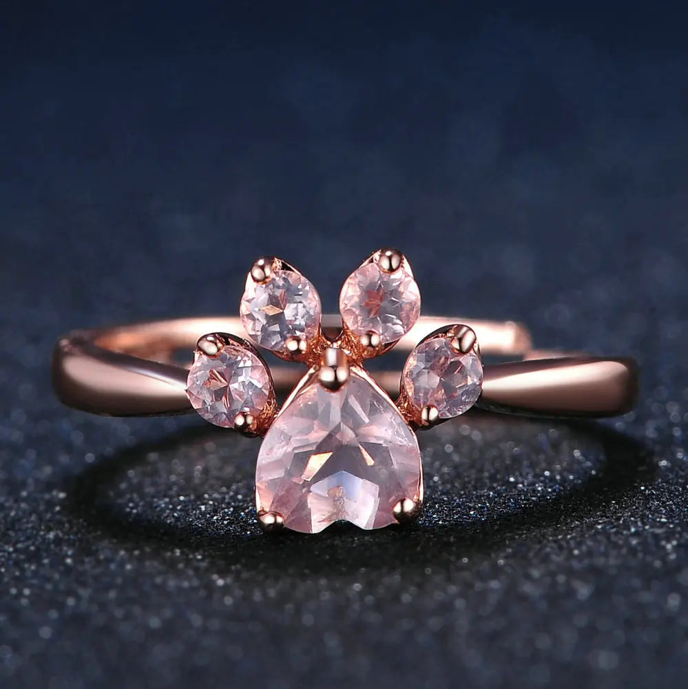 Paw Divine Quartz Ring