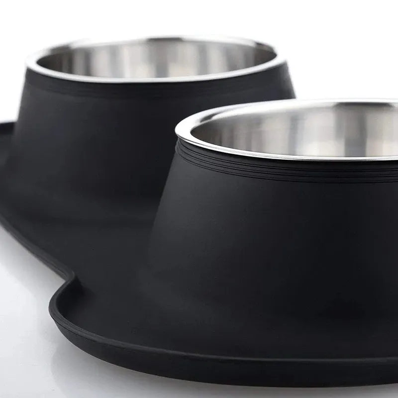 Dual Dog Bowl Silicone Tray